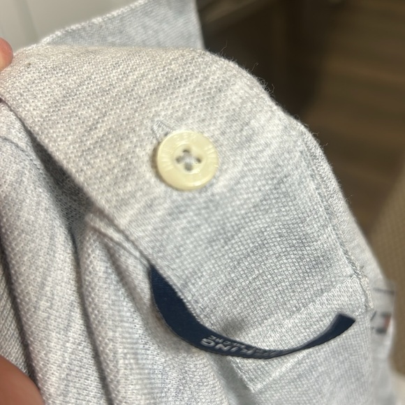 Tommy Hilfiger Custom Fit Polo Shirt Grey Short Sleeve Moisture Wicking NWT - Picture 13 of 14